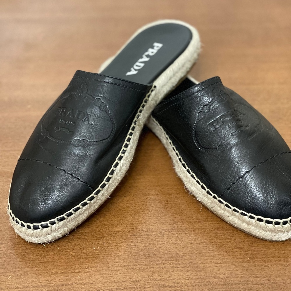 Prada mules women, two times wearing, like new